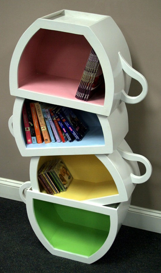 unique-bookshelves-design-ideas-teacups
